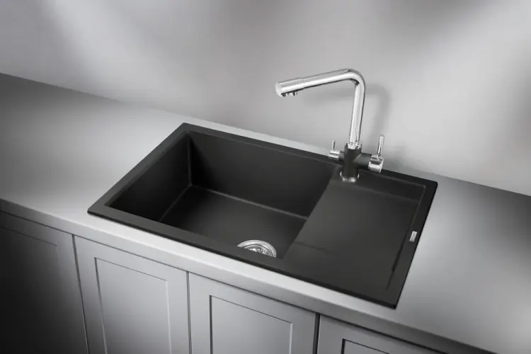 Кухонная мойка GRANULA 7805 78х50х22 см, кварцевый песок, тон турмалин