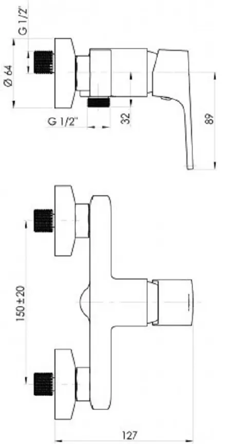 Rubineta гигиенический душ MD20B08, абс-пластик купить,50900