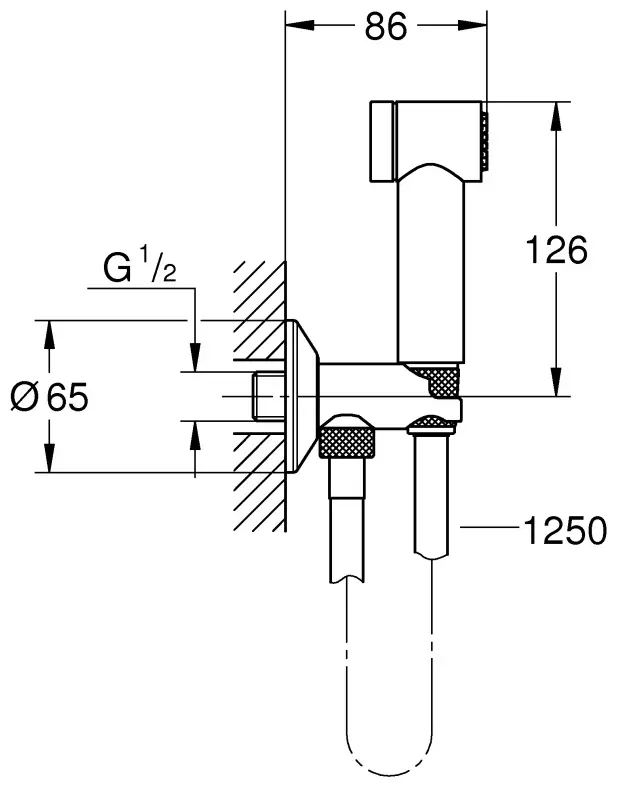 Grohe гигиенический душ 26332000