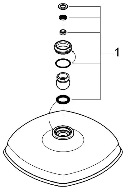Grohe верхний душ 27976000