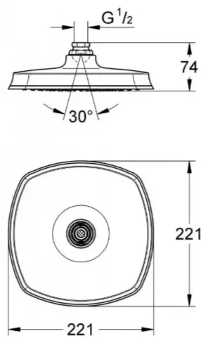 Grohe верхний душ 27976000