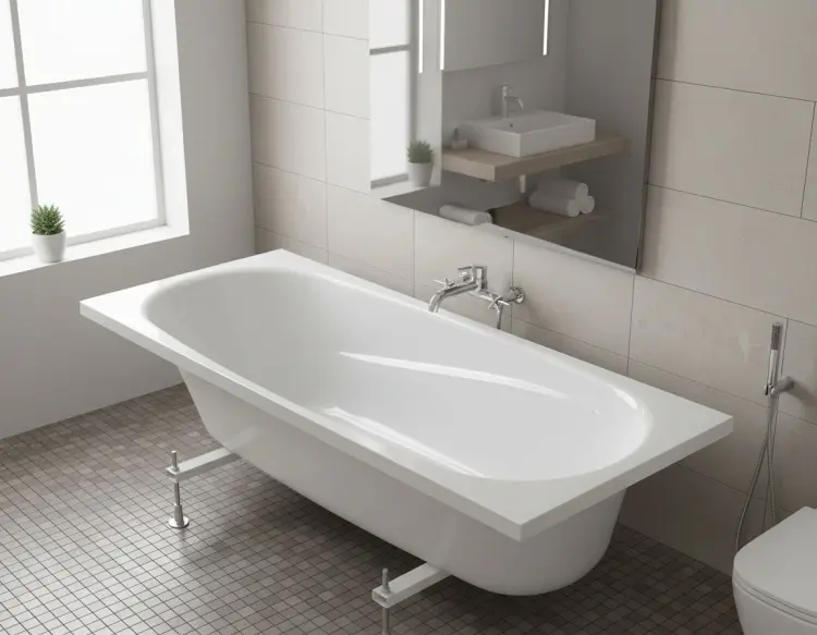Ванна акриловая KABINKA.KZ ECO Standard (с ножками) 160x70 см