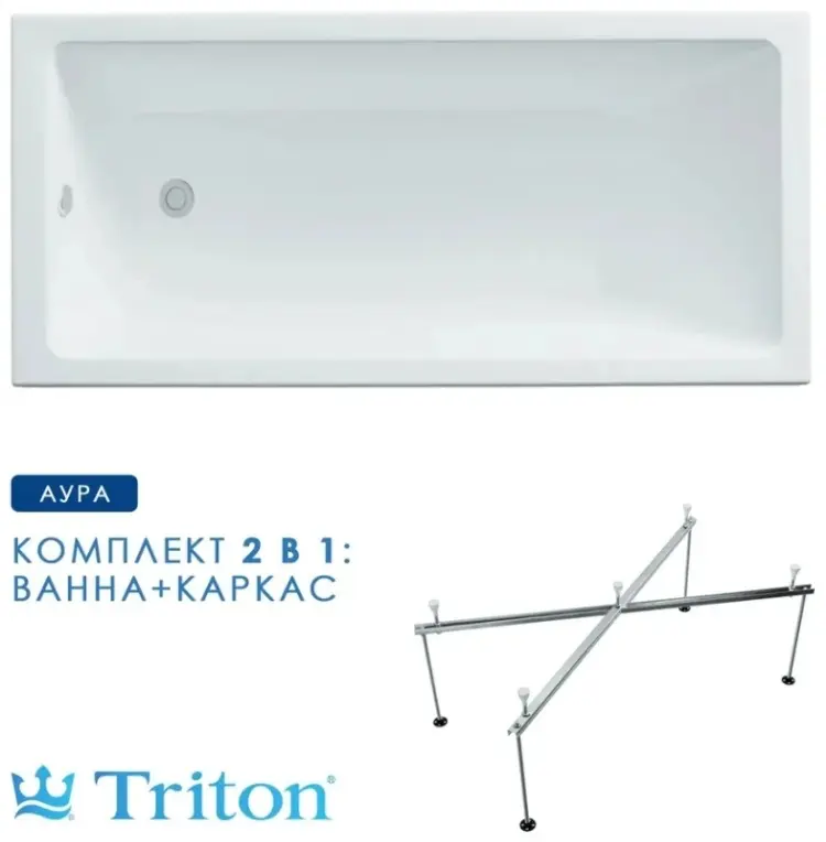 Ванна Triton Аура 170 170x70 см, акрил
