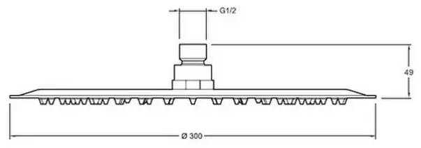 Jacob Delafon верхний душ Metro E26600-CP