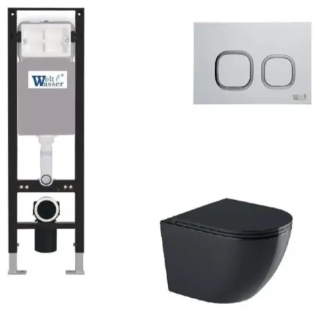 WeltWasser унитаз с инсталляцией AM35016, санфаянс