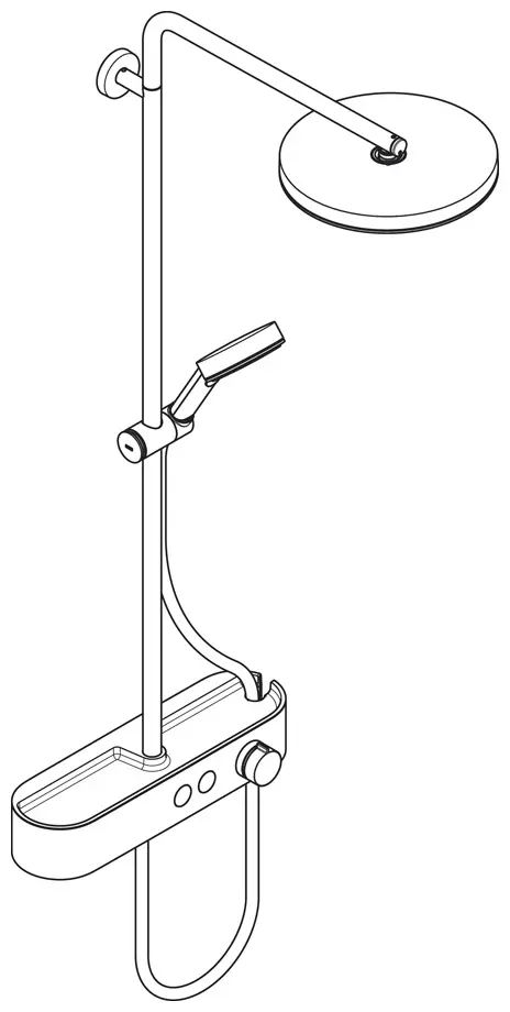 Hansgrohe душевой набор (гарнитур) Pulsify Showerpipe 260 24220700 купить,NaN