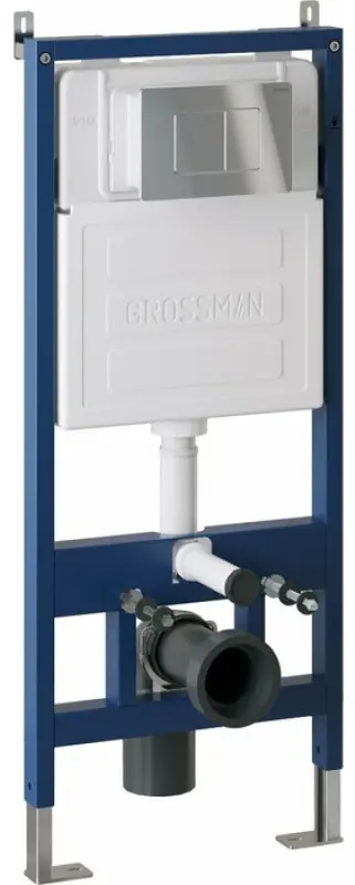 Grossman смывное устройство клавиша смыва Grossman Classic 700.K31.04.10M.10M хром глянцевый, нержавеющая сталь
