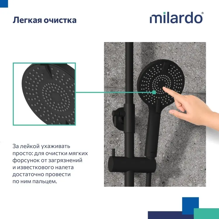 Milardo лейка для душа ROR4FBRM18