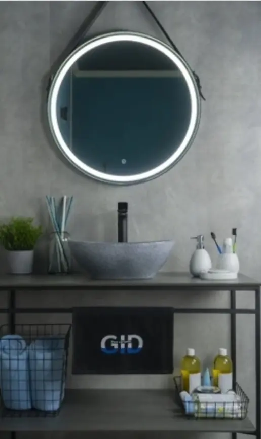 Раковина GID-ceramic Mnc331 накладная овальная 41х34 см, керамика