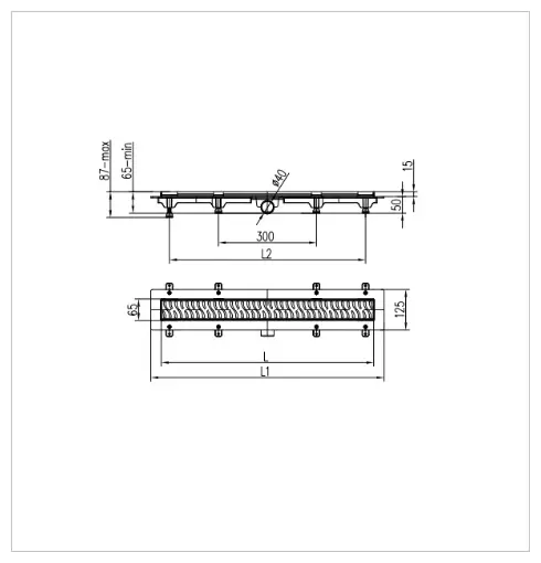 MCH трап CH450MN1 (12.5х45 см)