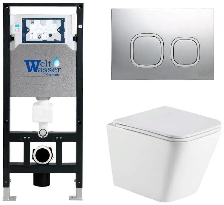 WeltWasser унитаз с инсталляцией AG50630, санфаянс