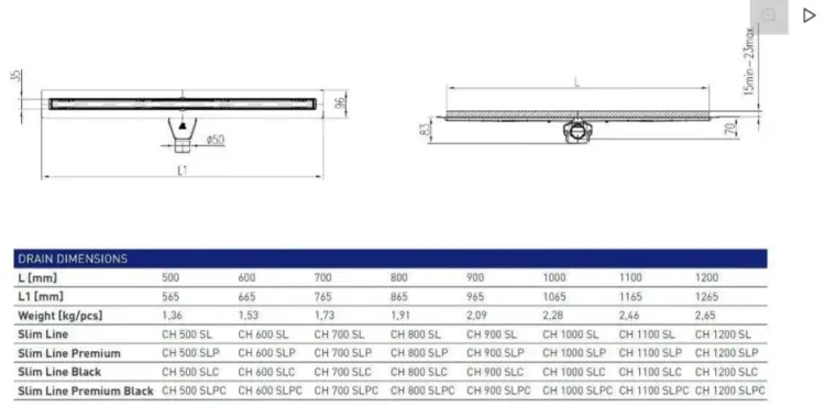 MCH трап CH700SLC (7.6х70 см) купить,165724