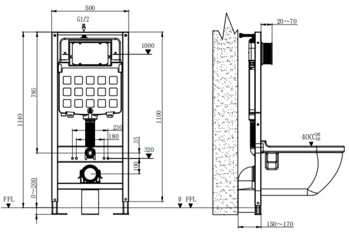 Nuca рамная инсталляция N5108P2703GG