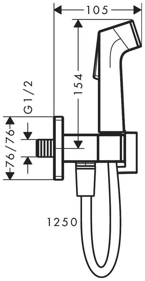 Hansgrohe гигиенический душ 29231670
