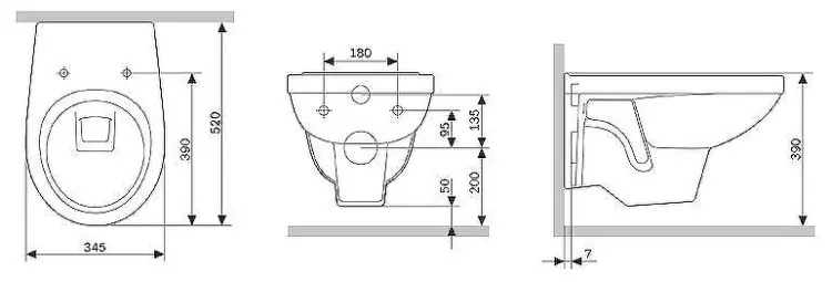 Унитаз damixa DX77C1738SC Jupiter, санфарфор
