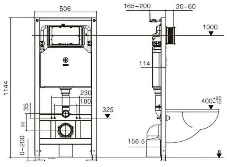 WeltWasser унитаз с инсталляцией AG50647, санфаянс купить,NaN