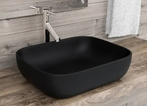 Раковина ESBANO Martel-S накладная прямоугольная 45.50х32.50 см, фаянс