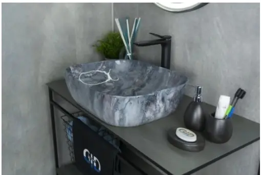 Раковина GID-ceramic K397G124 накладная прямоугольная 50х40 см, керамика купить,NaN