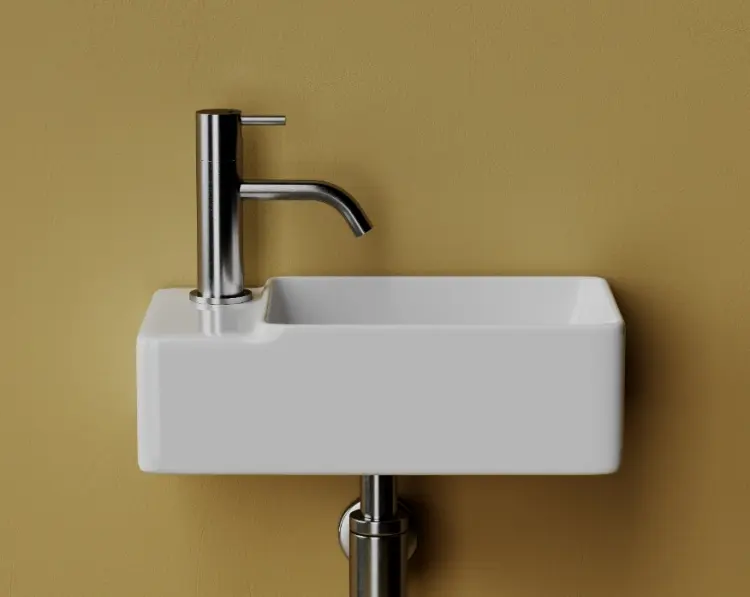 Раковина Ceramicanova CN5046 подвесная прямоугольная 39.5х22 см, санфарфор