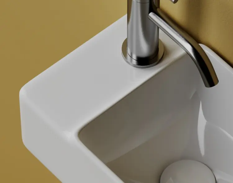 Раковина Ceramicanova CN5046 подвесная прямоугольная 39.5х22 см, санфарфор
