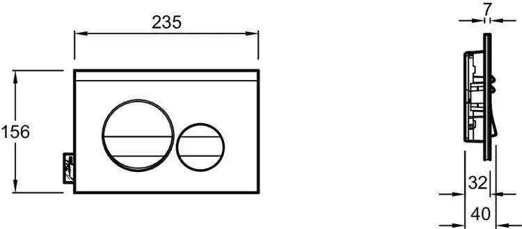 Jacob Delafon кнопка смыва E20859-00-MWH