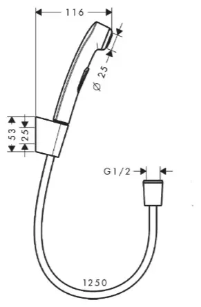 Hansgrohe гигиенический душ 32129000 купить,NaN