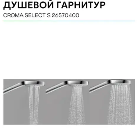 Hansgrohe душевой набор (гарнитур) Croma Select S 26570400