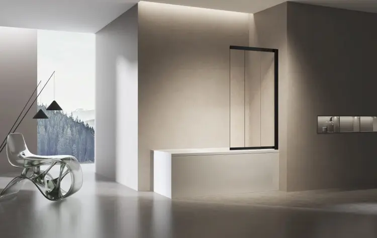 Душевая шторка Vincea VSB-6E900CLB-R раздвижная, правая
