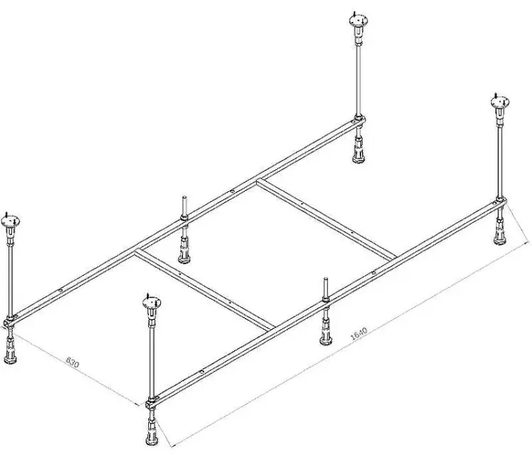 Каркас для ванны AM.PM W00A-170-075W-RХ 170х75 см