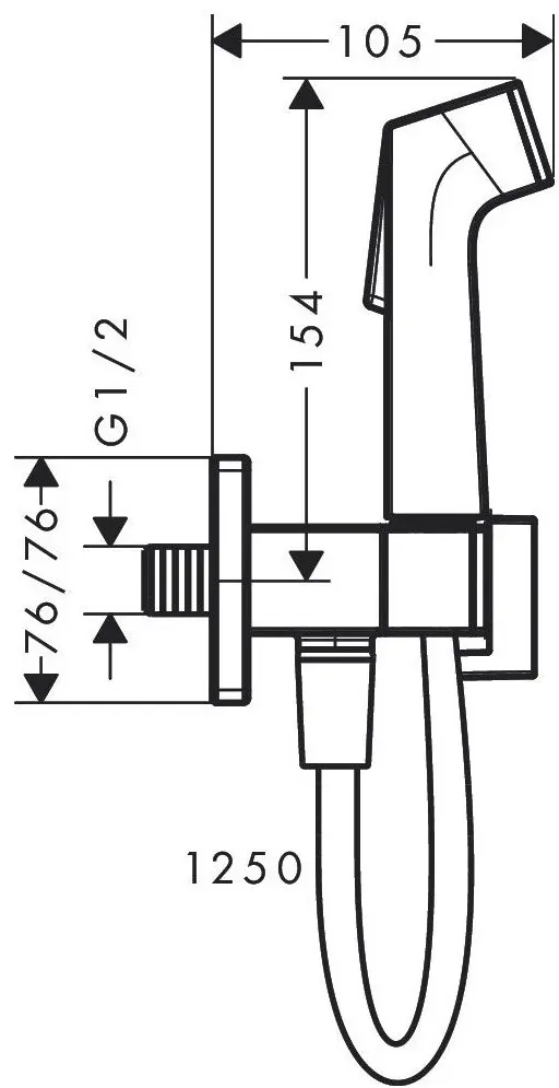 Hansgrohe гигиенический душ 29231000