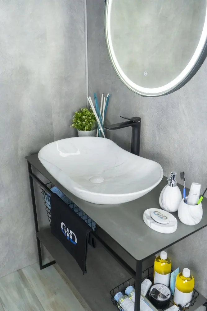 Раковина GID-ceramic 54464 Mnc503H012 накладная овальная 66.50х41 см, фаянс