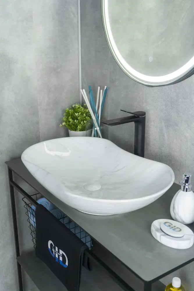 Раковина GID-ceramic 54464 Mnc503H012 накладная овальная 66.50х41 см, фаянс