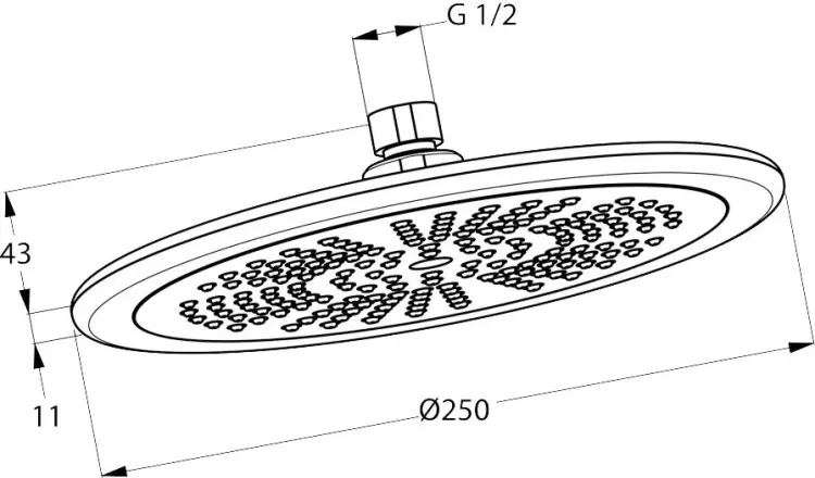 KLUDI верхний душ Freshline 6751105-00