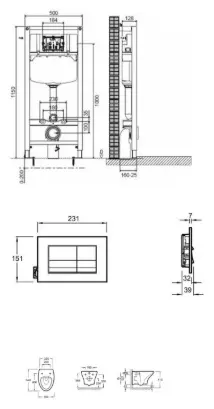 Унитаз с инсталляцией K23101002, санфаянс купить,NaN