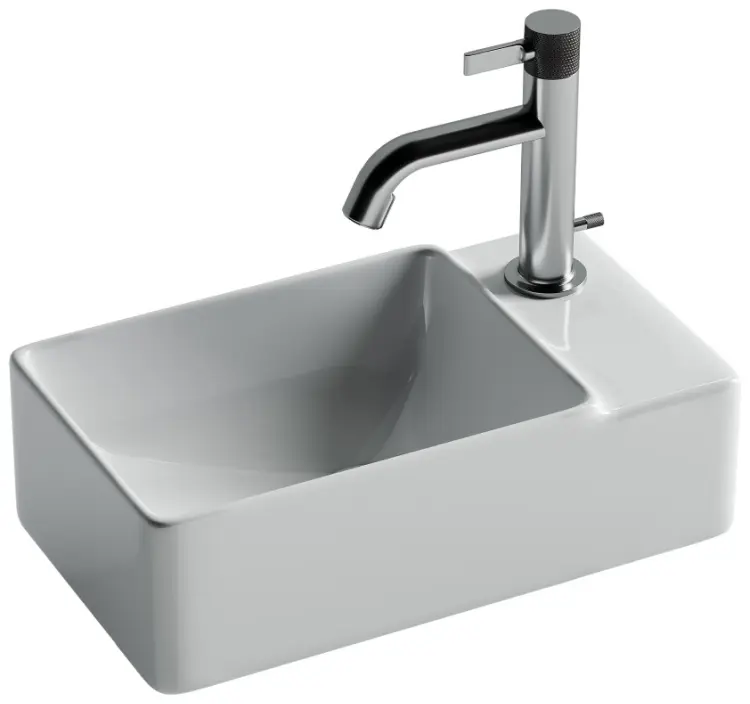 Раковина Ceramicanova CN5045 подвесная прямоугольная 39.5х22 см, санфарфор