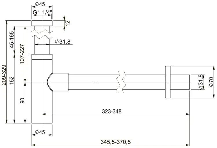 Сифон Wellsee Drainage System 182120000 1 1/4 купить,70800