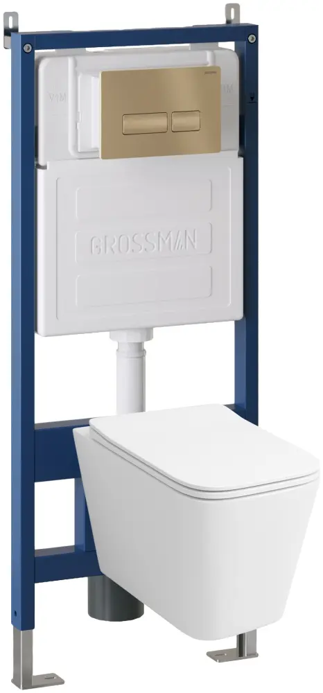 Grossman унитаз с инсталляцией GR-4478SQ , санфаянс купить,NaN