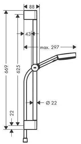 Hansgrohe душевой набор (гарнитур) 24160670
