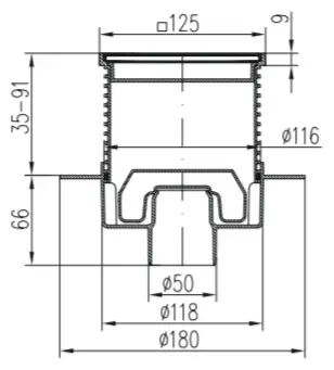 MCH трап G1420XL (12.5х12.5 см) купить,26683