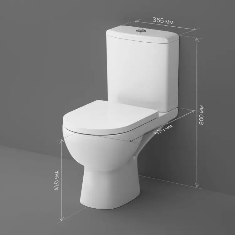 Унитаз-компакт AM.PM C85C8600SC Sunny, санфарфор
