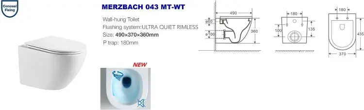 WeltWasser унитаз с инсталляцией AM35032, санфаянс