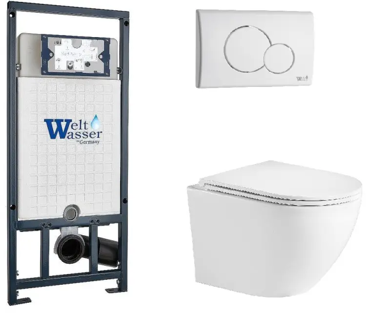 WeltWasser унитаз с инсталляцией MM50787, санфаянс
