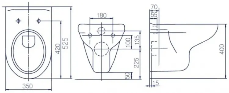 ROSA унитаз Элеганс ELGS02, санфарфор купить,62700