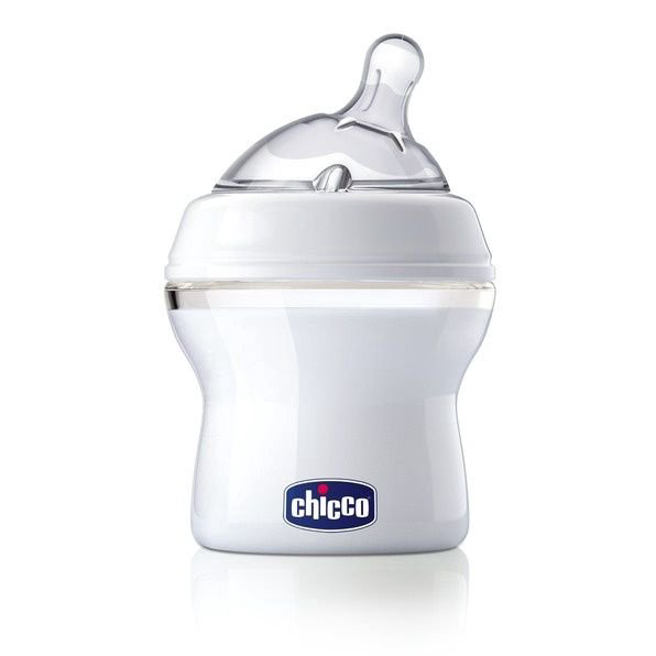 Бутылочка Chicco Natural Feeling 150 мл 0м+ белая купить,NaN