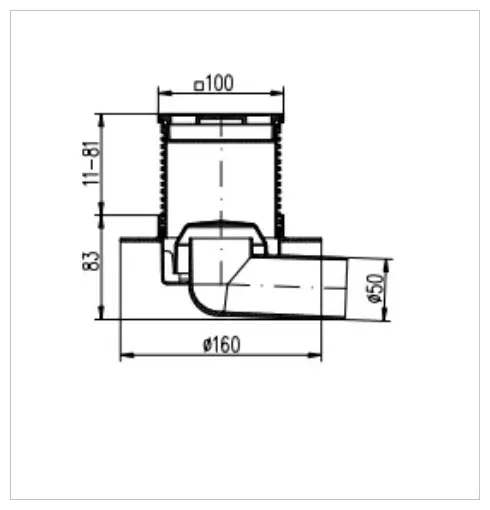 MCH трап F411L (10х10 см) купить,50700