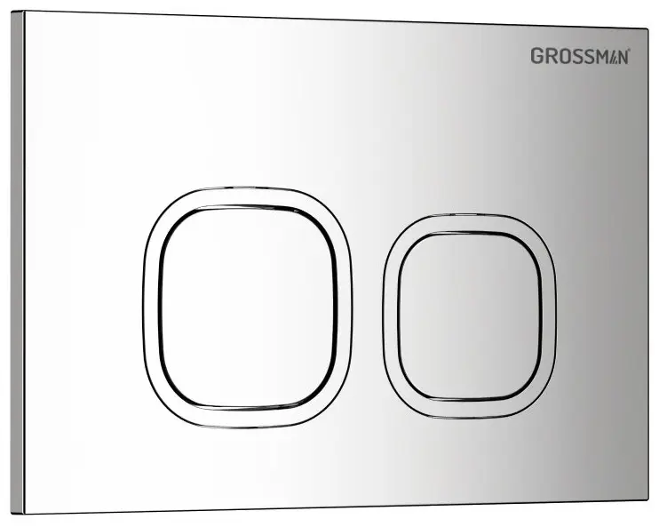 Grossman смывное устройство Клавиша смыва Grossman Cosmo 700.K31.02.100.100 хром глянцевый, нержавеющая сталь
