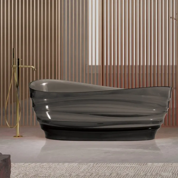 Ванна Abber Kristall AT9709Onyx 170x88 см, полиэфирная смола