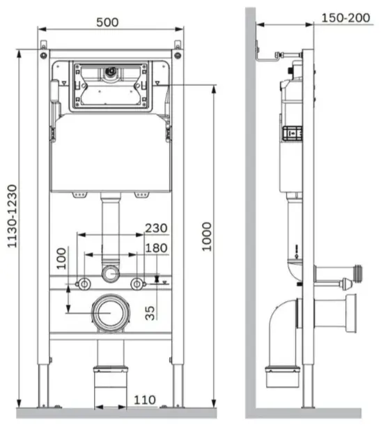 AM.PM рамная инсталляция I012709.0151 PrimeFit