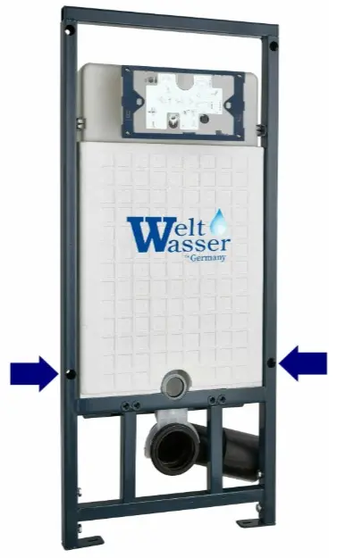 WeltWasser унитаз с инсталляцией MM50790, санфаянс