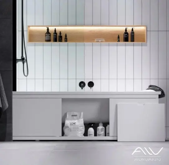 Экран для ванны Alavann Rita Plus 1,8 177x58.5 см на ножках